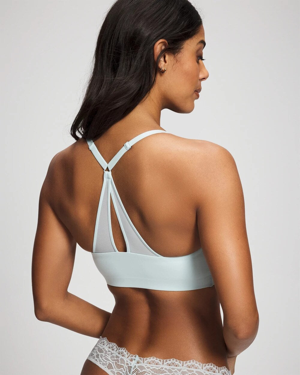 TRANQUILITY Racerback Mesh Bralette