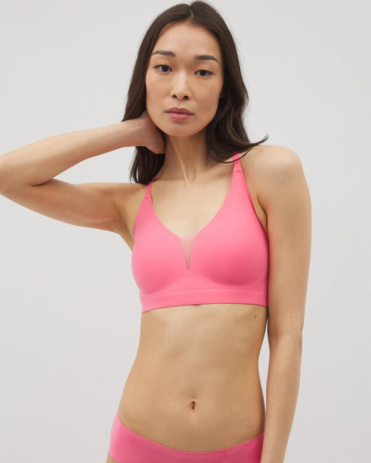 CAMELLIA ROSE Racerback Mesh Bralette