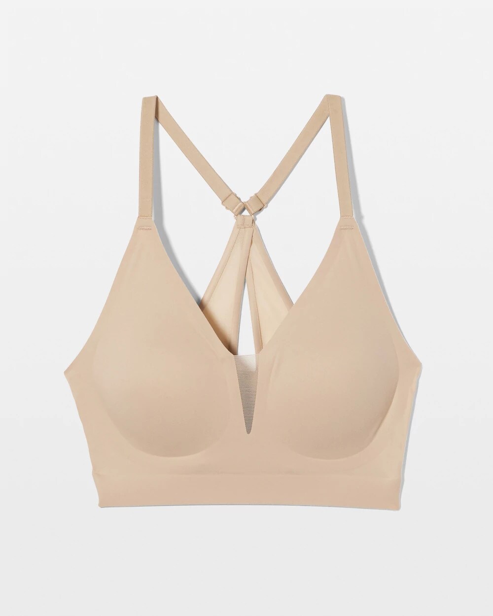 WARM AMBER Racerback Mesh Bralette