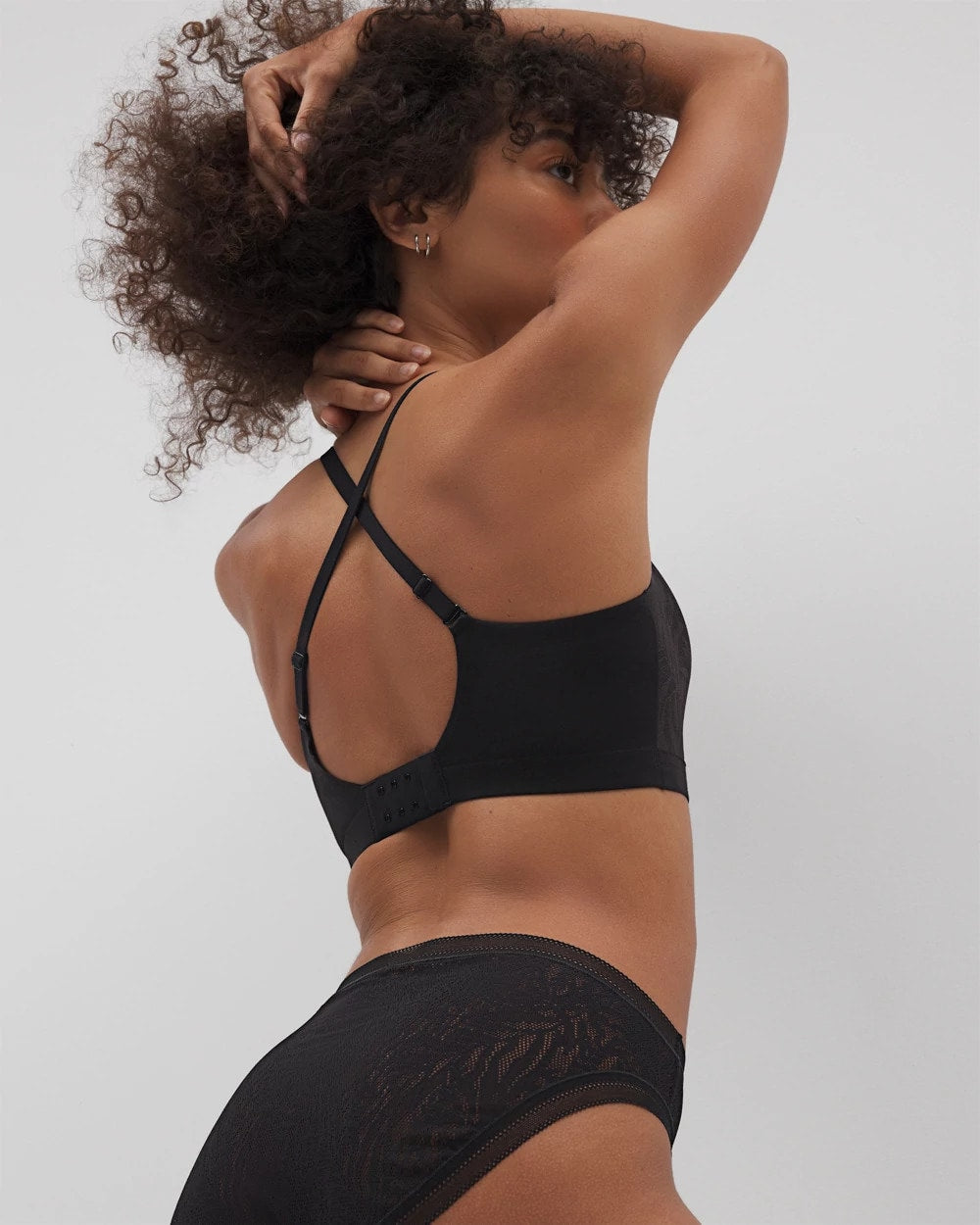 BLACK Lace Adjustable Bralette