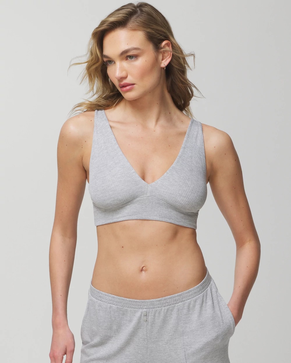 HEATHER OPAL GRAY Sleep Bralette