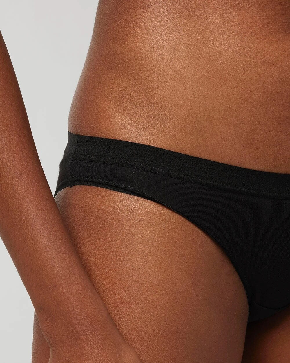 BLACK Cotton Bikini Panty
