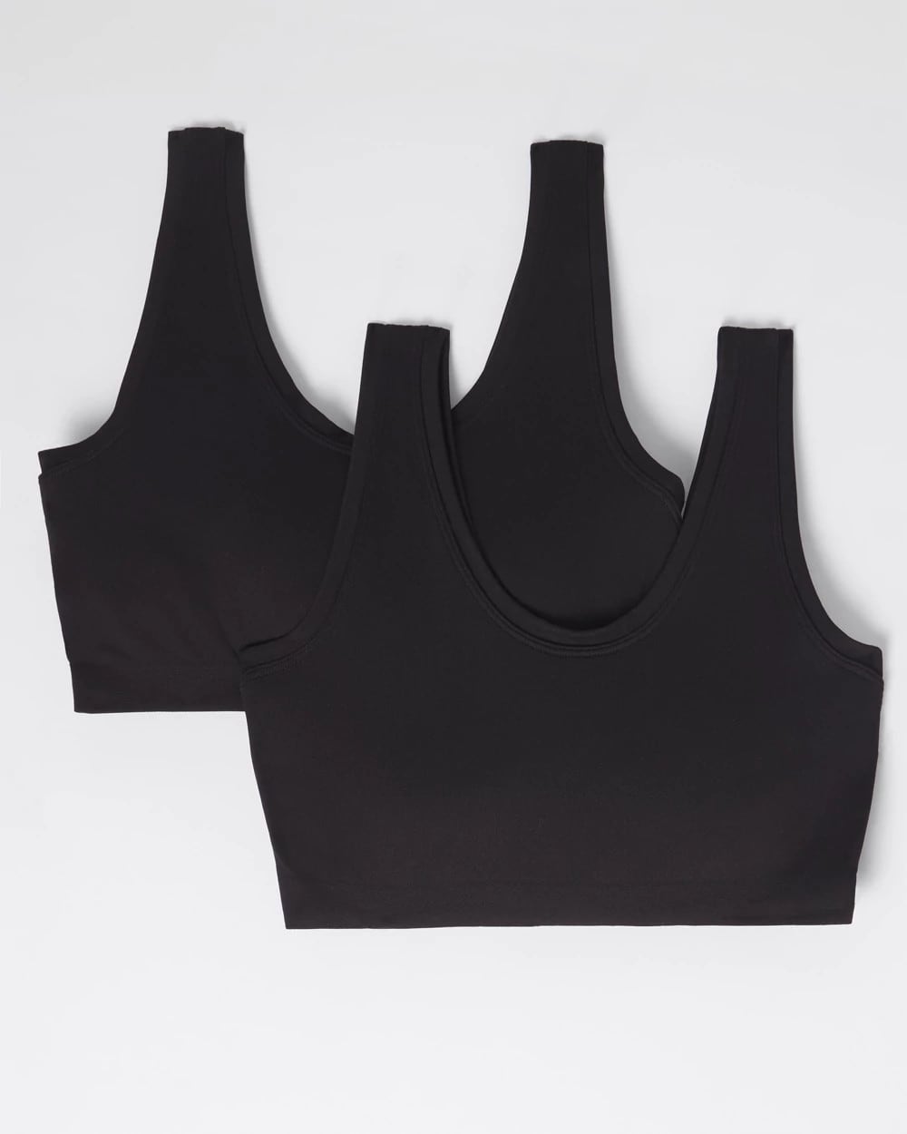 BLACK/BLACK Bralette 2 Pack