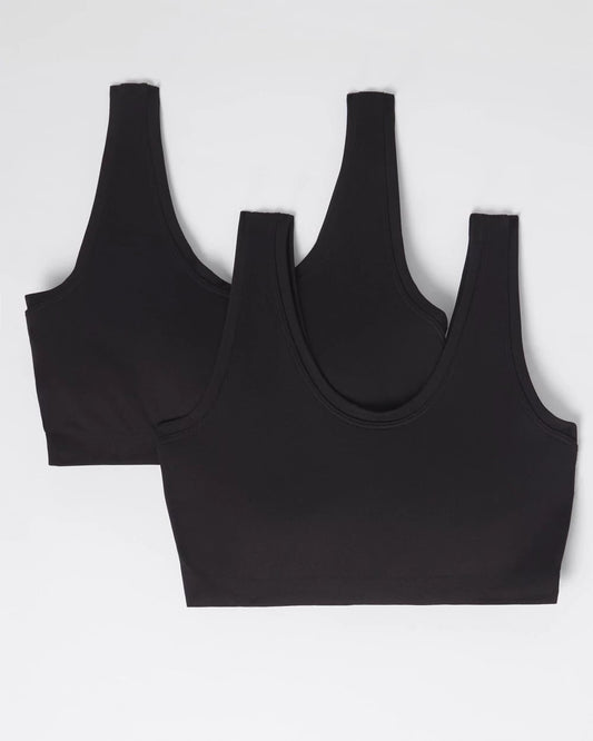 BLACK/BLACK Bralette 2 Pack
