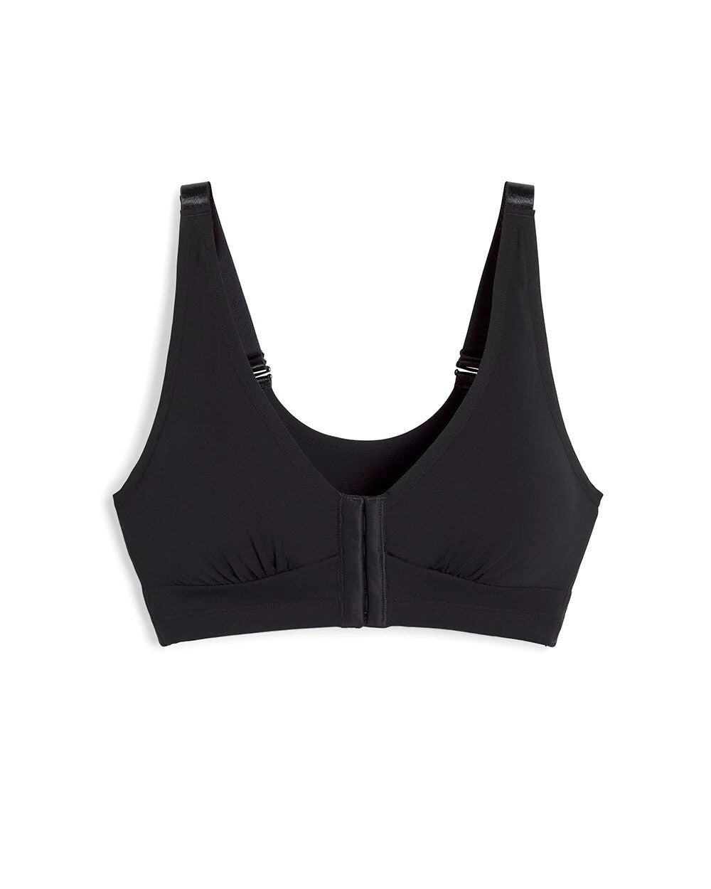 BLACK Front-Closure Post-Surgery Bra