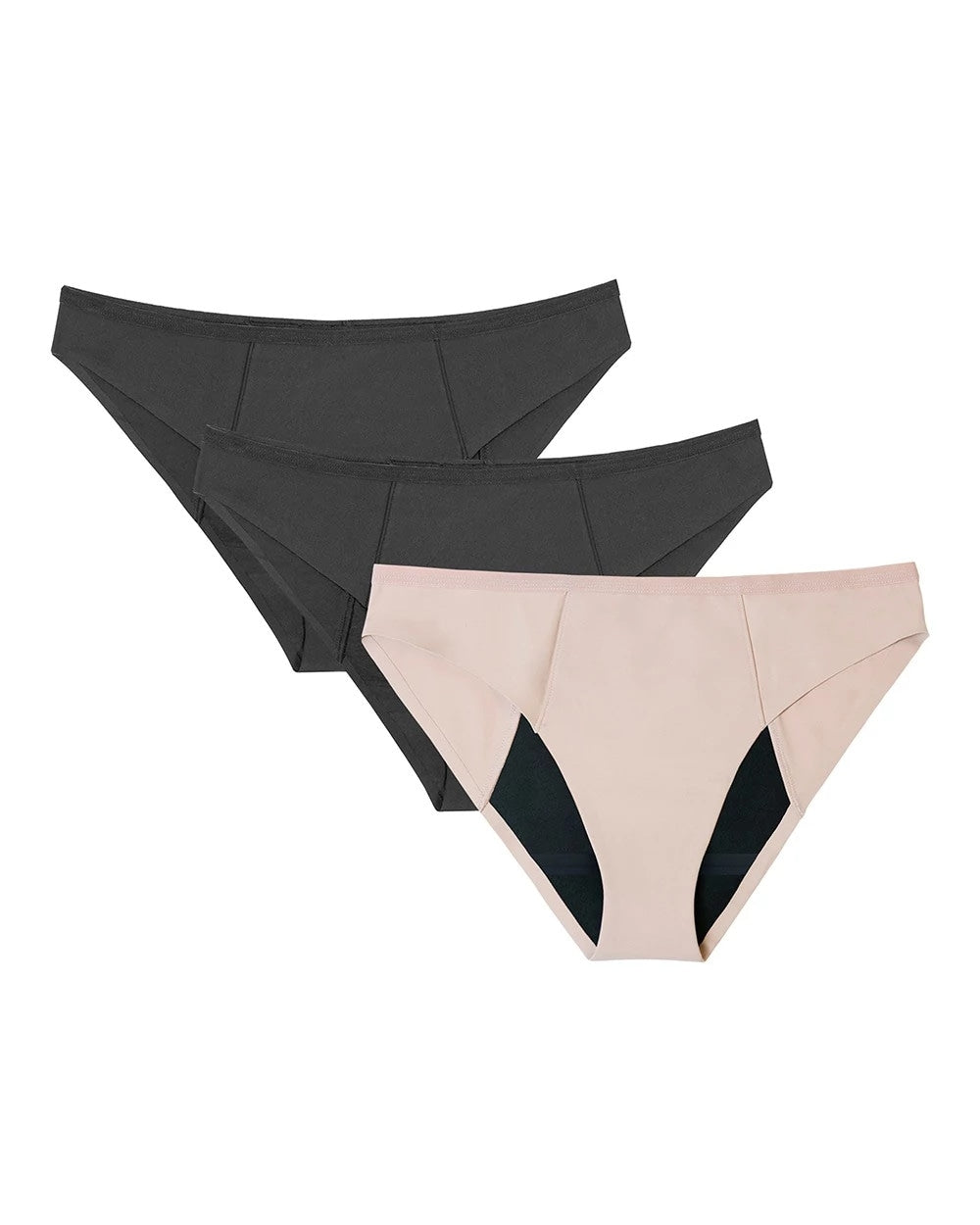 BLACK/SAND MULTI PACK <sup class="sup-symbol">®</sup> 3-Pack Leakproof Bikini