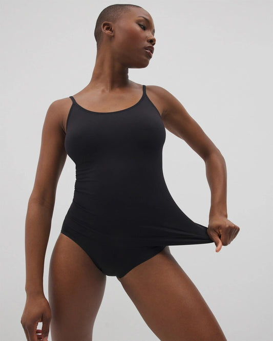 BLACK Mid-Level Shaping Seamless Cami