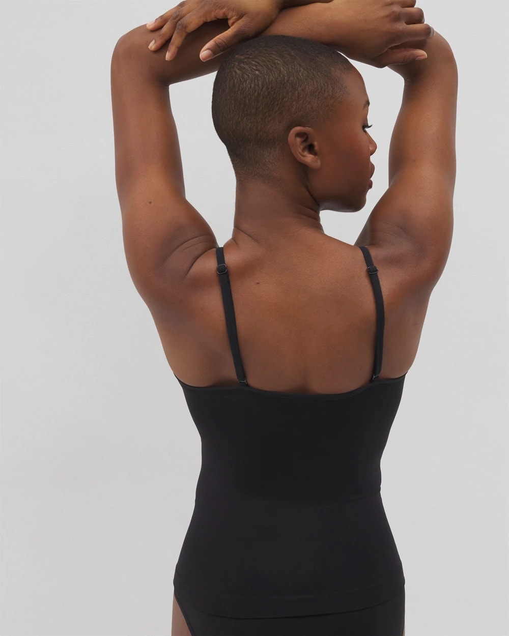 BLACK Mid-Level Shaping Seamless Cami