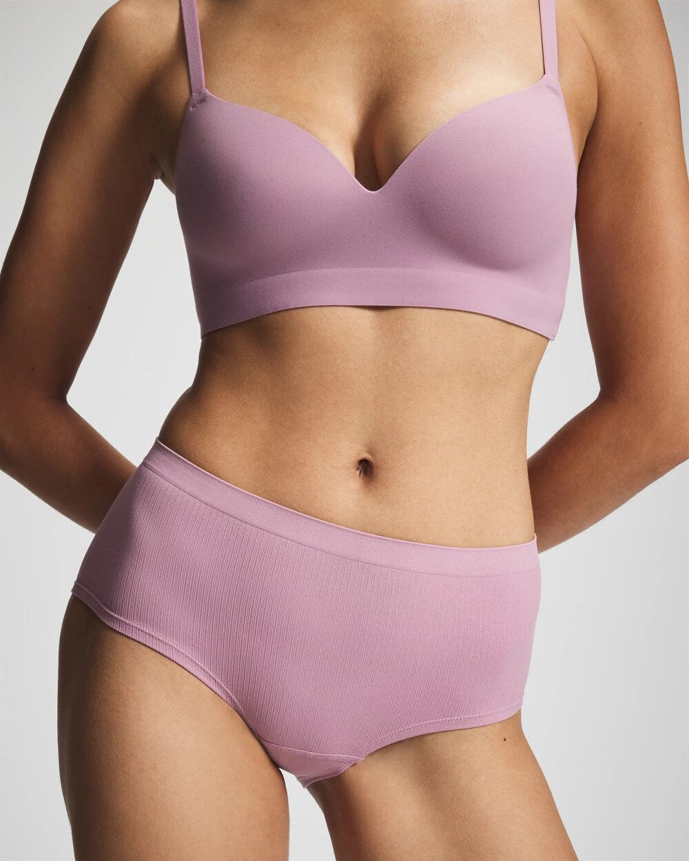 LILAC WINE Seamless Rib Boyshort Panty