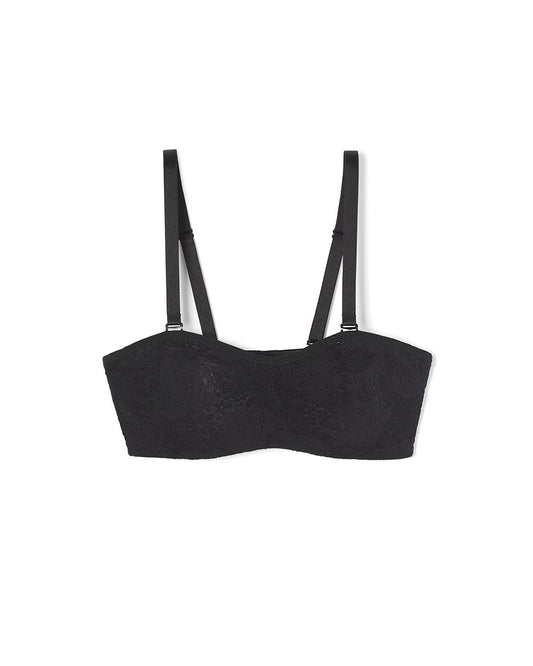 BLACK Halo Lace Strapless Bra
