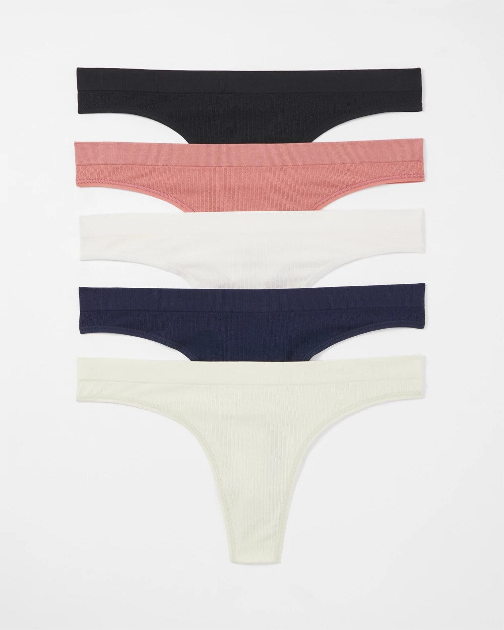 ALOE WASH MULTIPACK Rib Thong Panty 5 Pack