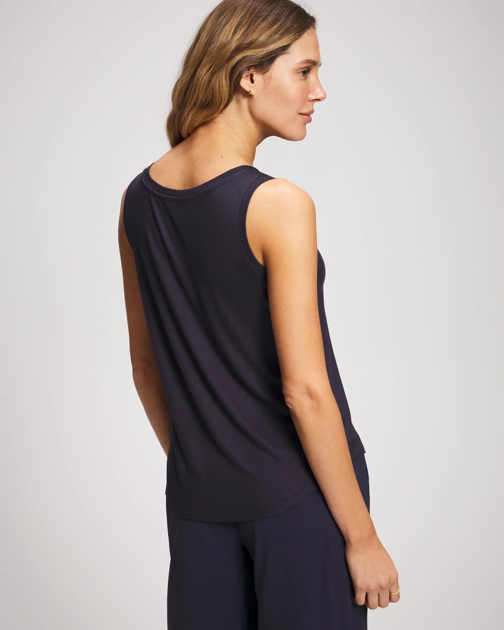 DEEP INDIGO Rib Knit Tank
