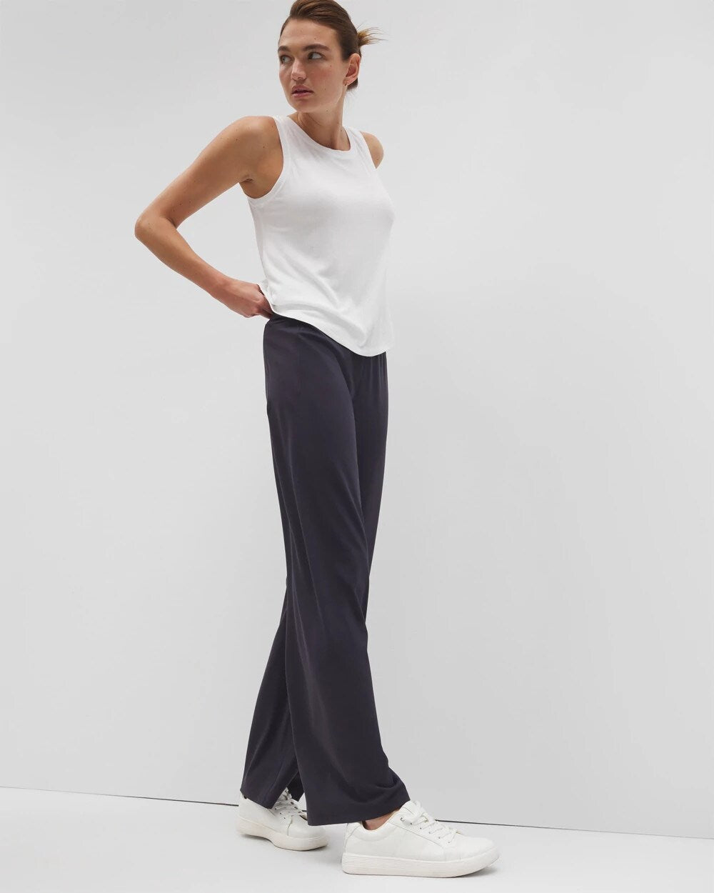 OPTIC WHITE Rib Knit Tank