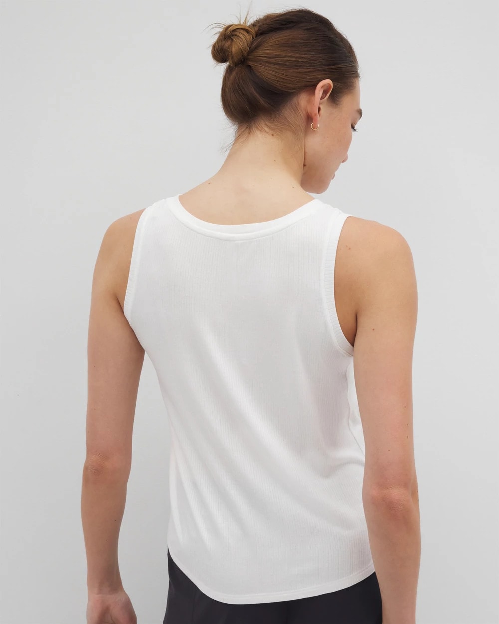 OPTIC WHITE Rib Knit Tank