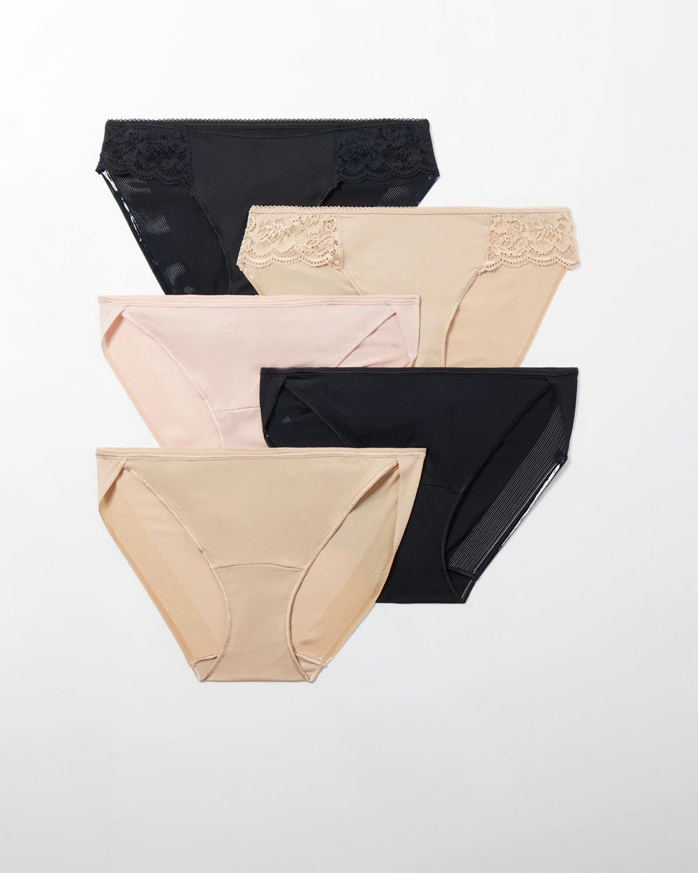 BASIC MULTI PACK Bikini Panty with Lace 5 Pack