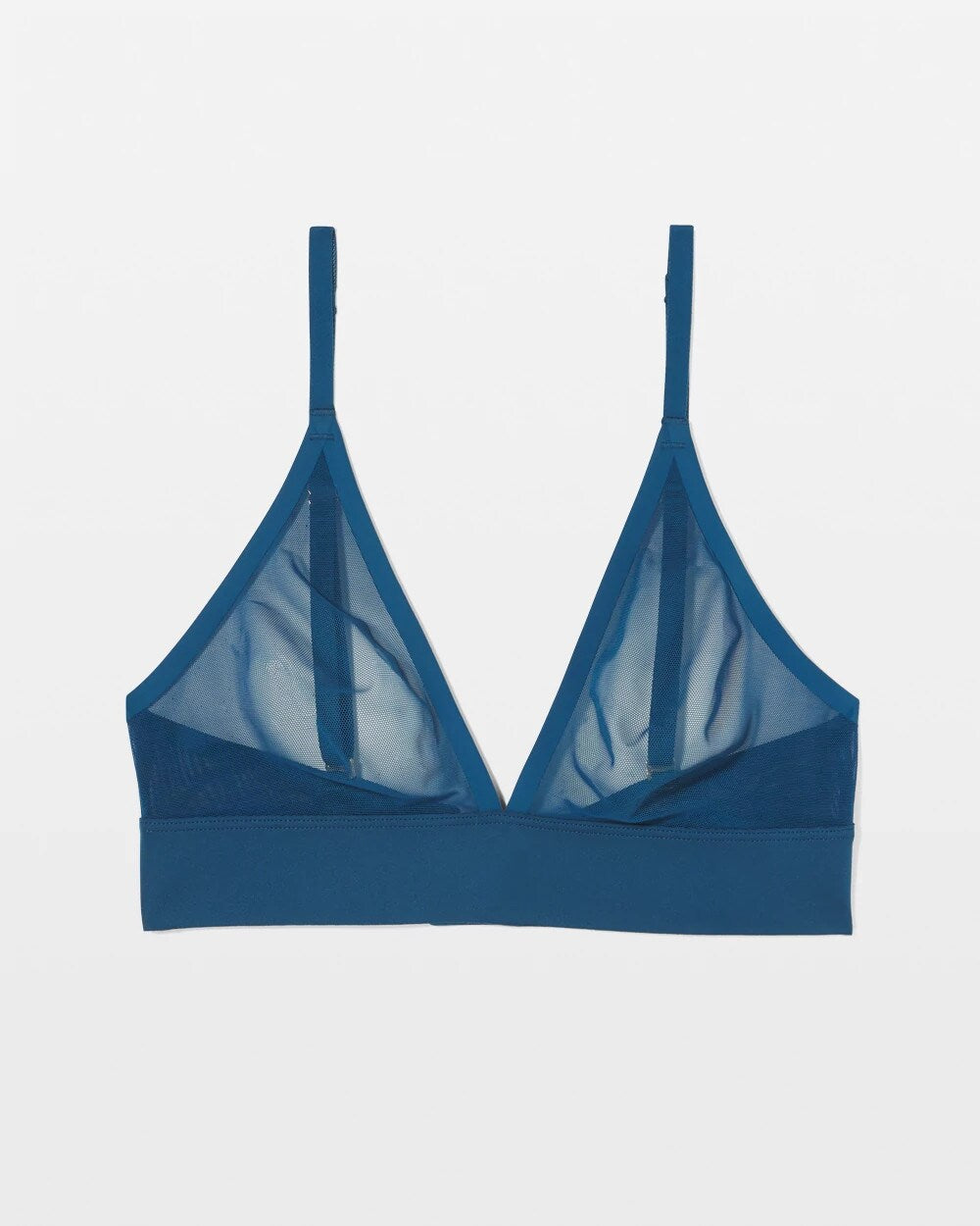 BLUE MY MIND Triangle Mesh Bralette