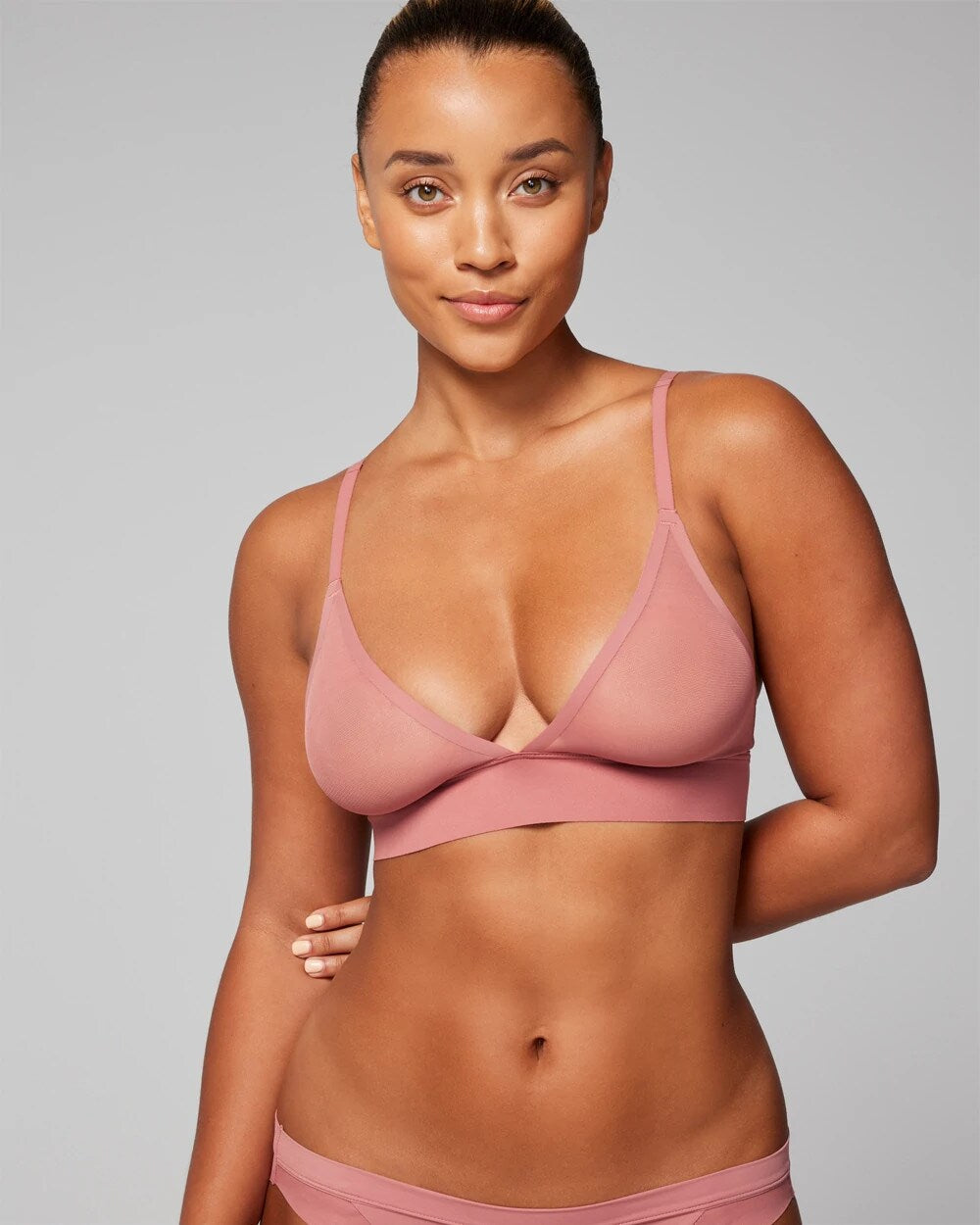 CLAY ROSE Triangle Mesh Bralette