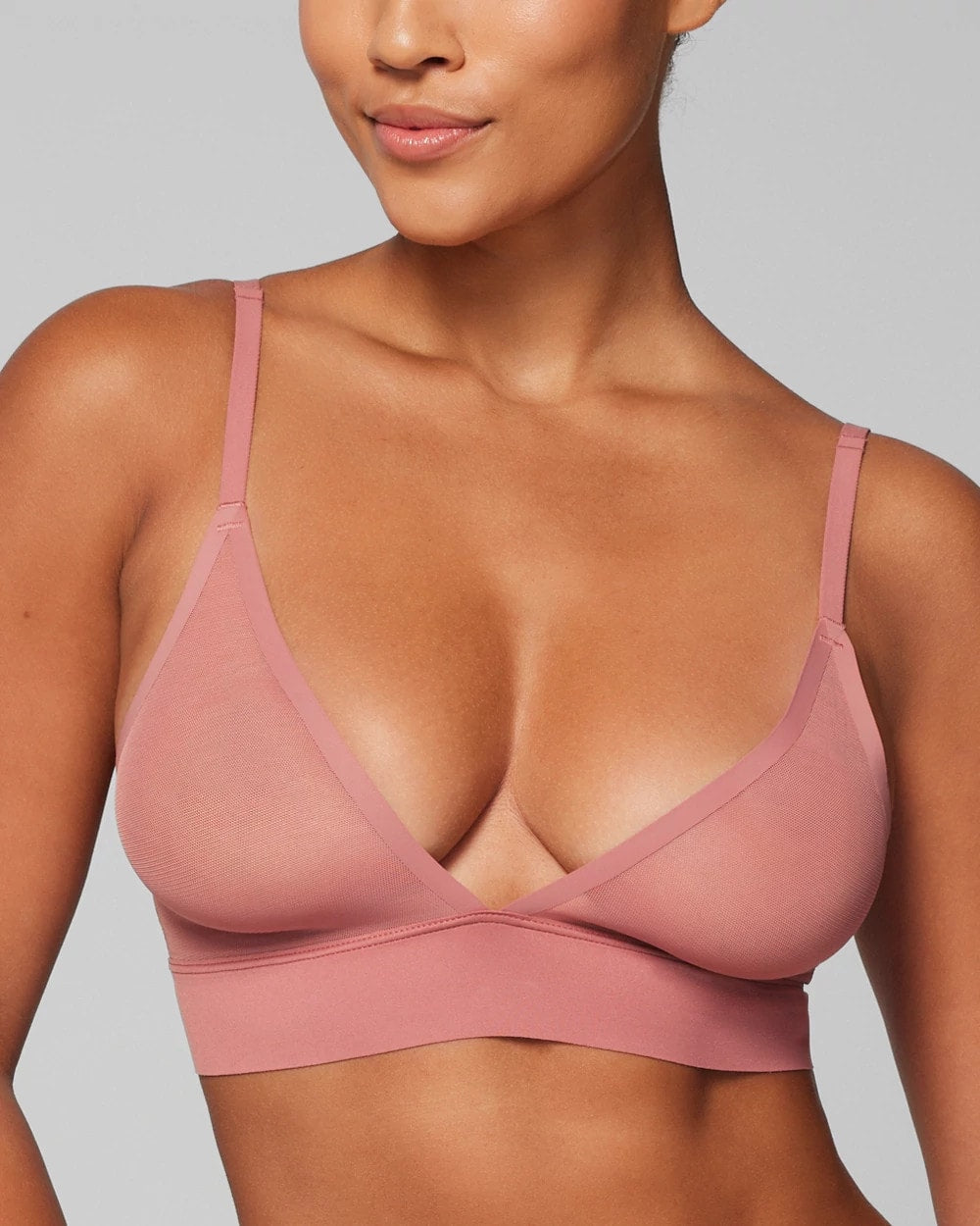 CLAY ROSE Triangle Mesh Bralette