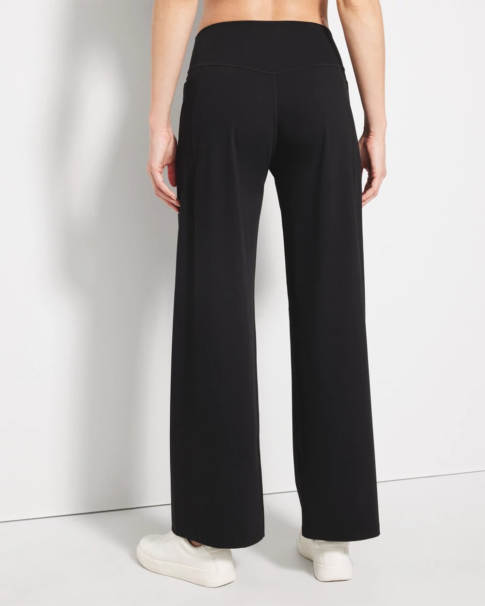 BLACK High-Waist Wide-Leg Pants