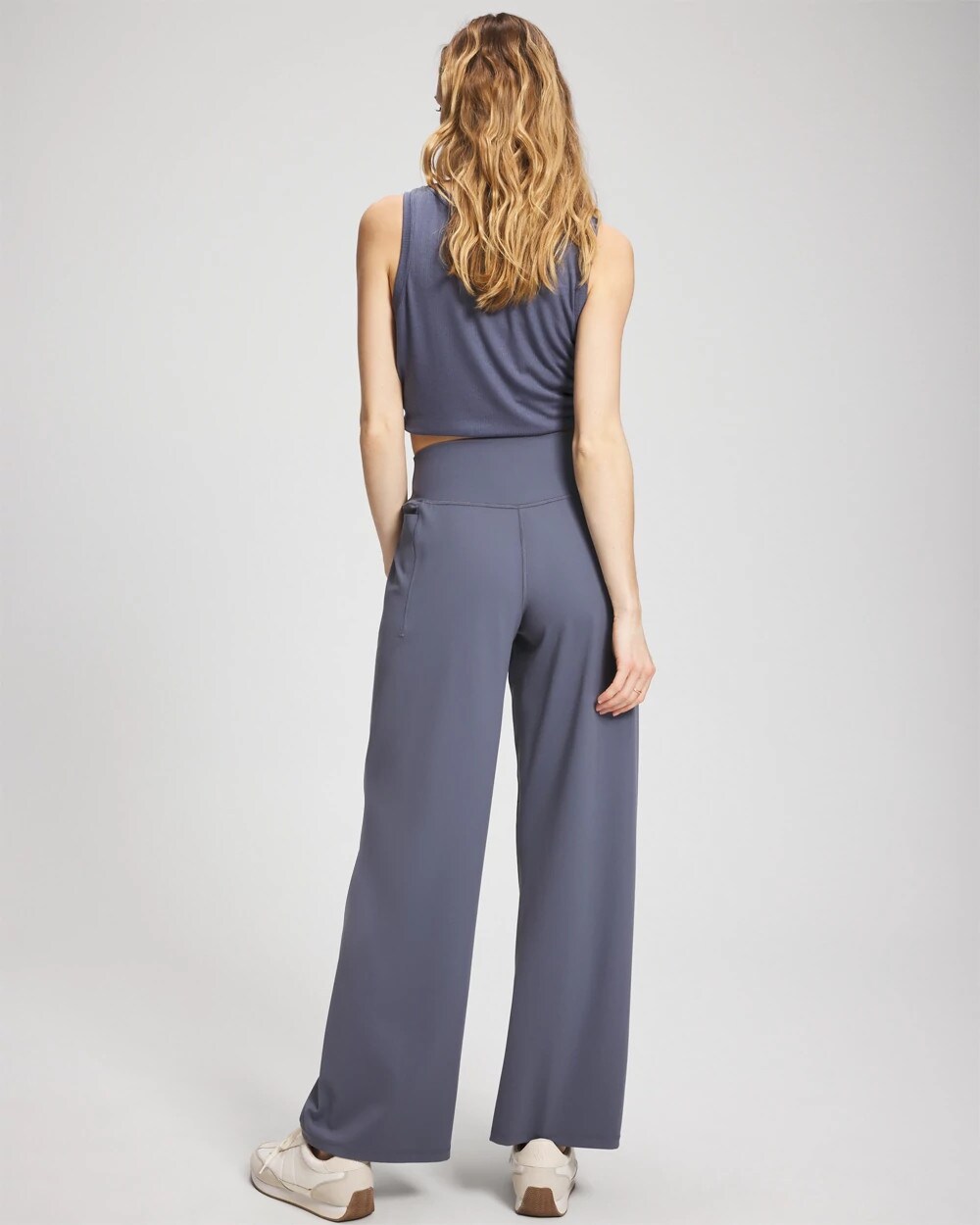 EARL GRAY High-Waist Wide-Leg Pants