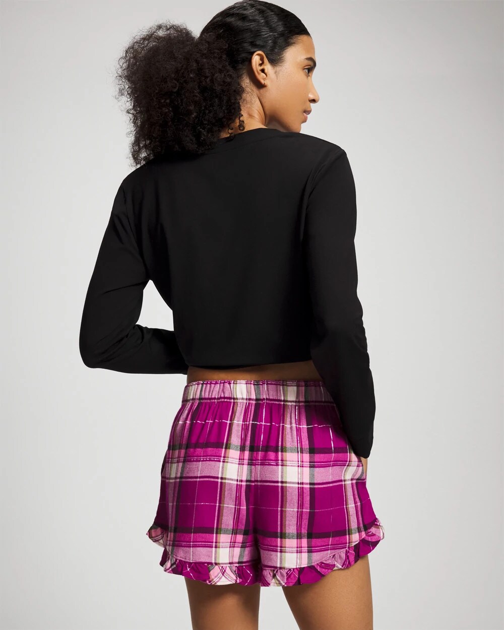 FASHIONABLY PLAID MAGENTA Pajama Set