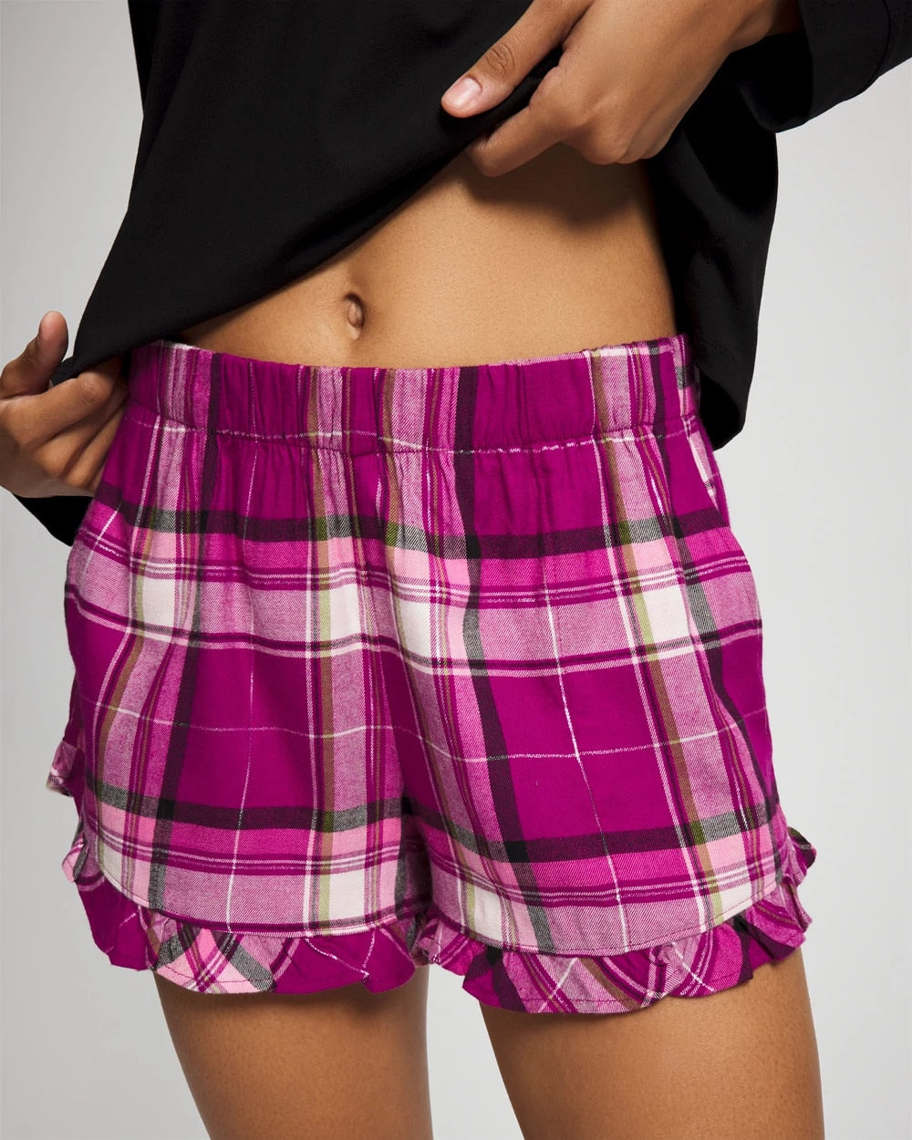 FASHIONABLY PLAID MAGENTA Pajama Set