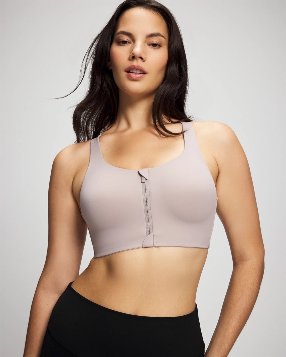 SILVER TAUPE High-Impact Bra