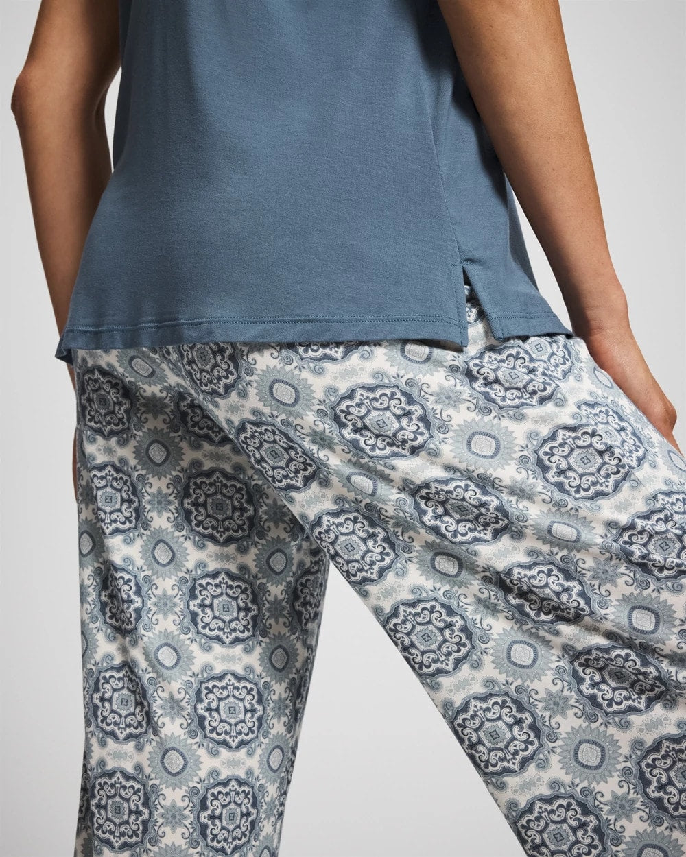 HAVEN TILE MINI GREEN Tank + Crop Pants Pajama Set
