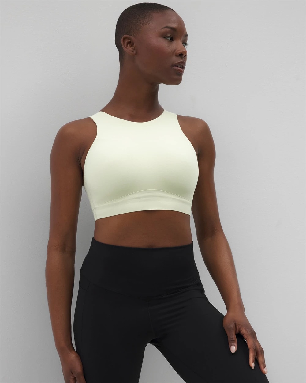 ALOE WASH High-Neck Yoga Bra