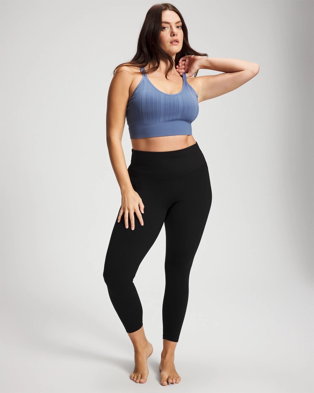 SUNDOWN BLUE Seamless Bra With Strappy Back