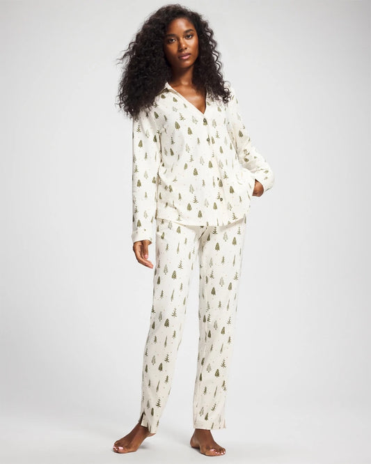 FESTIVE FIRS CHAMP DREAMS Ankle Pajama Pant