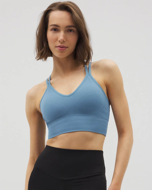 BLUE HEAVEN Longline Bra with Strappy Back