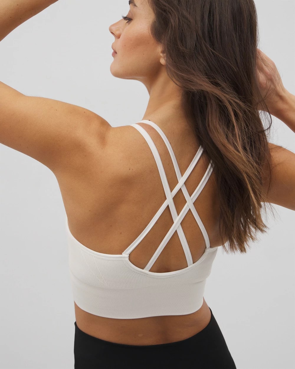 COCONUT Longline Bra with Strappy Back