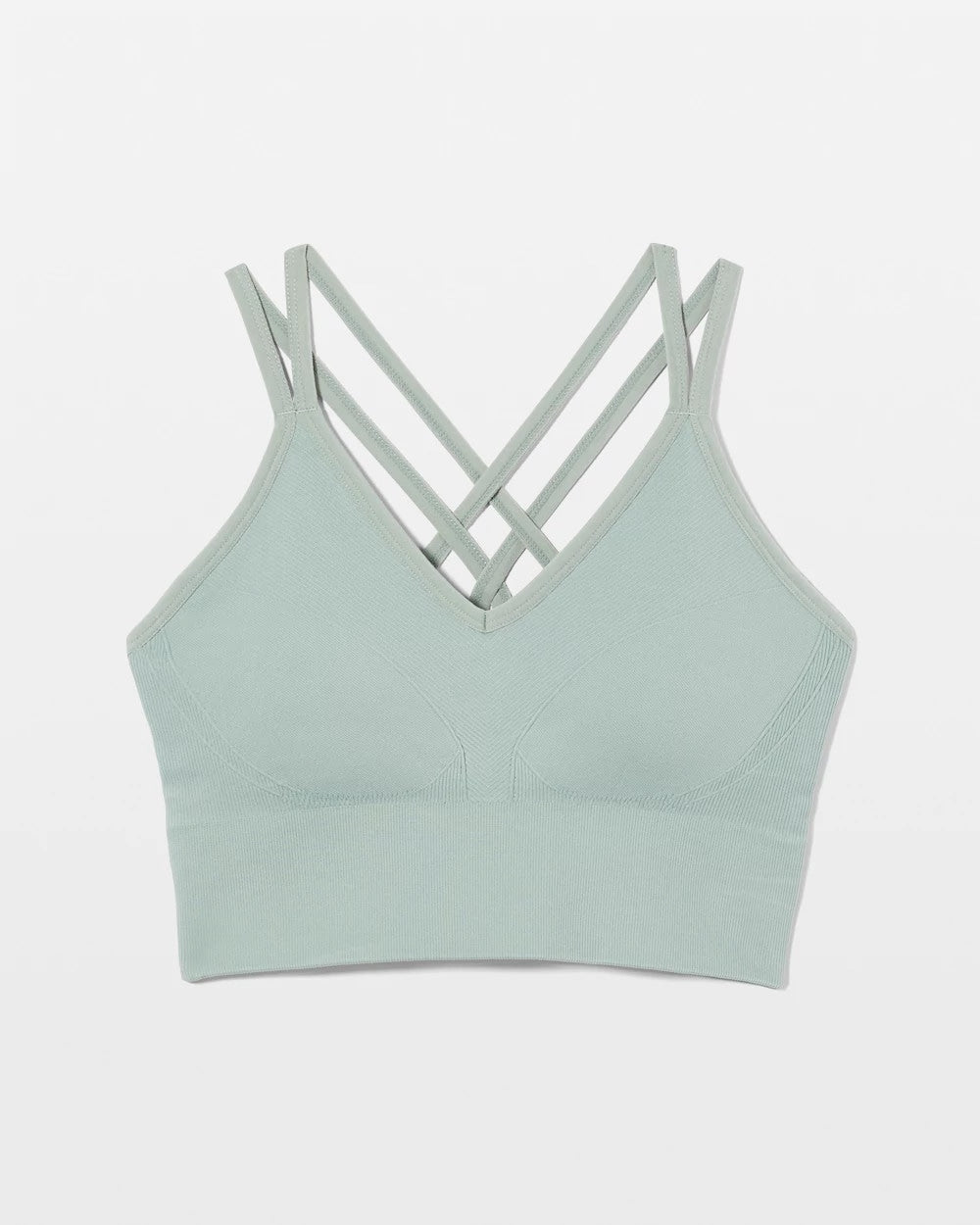 CHINOIS GREEN Longline Bra with Strappy Back
