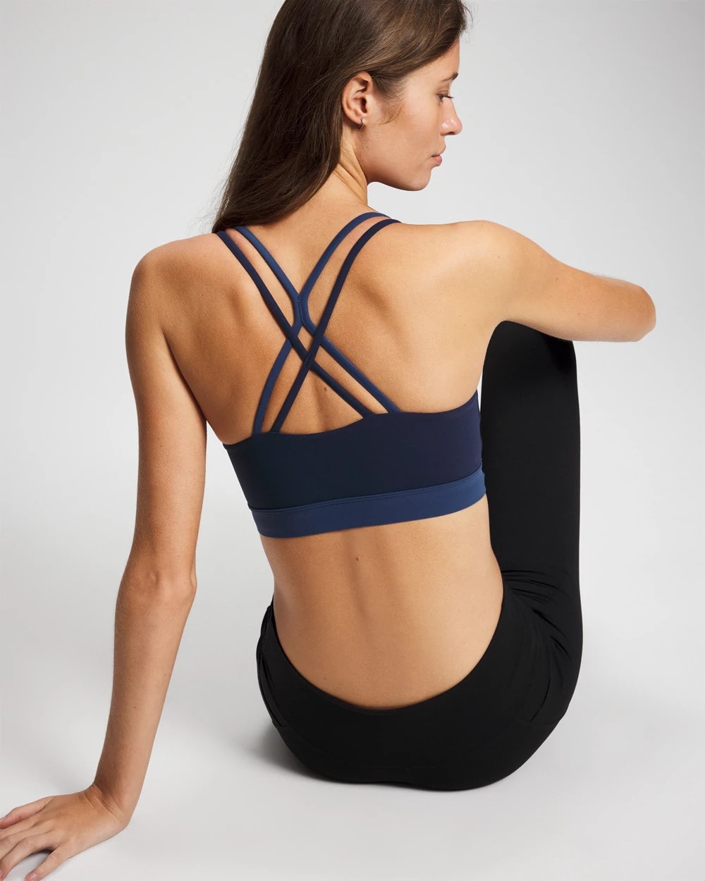 NAVY/INK BLUE Racerback Yoga Bra