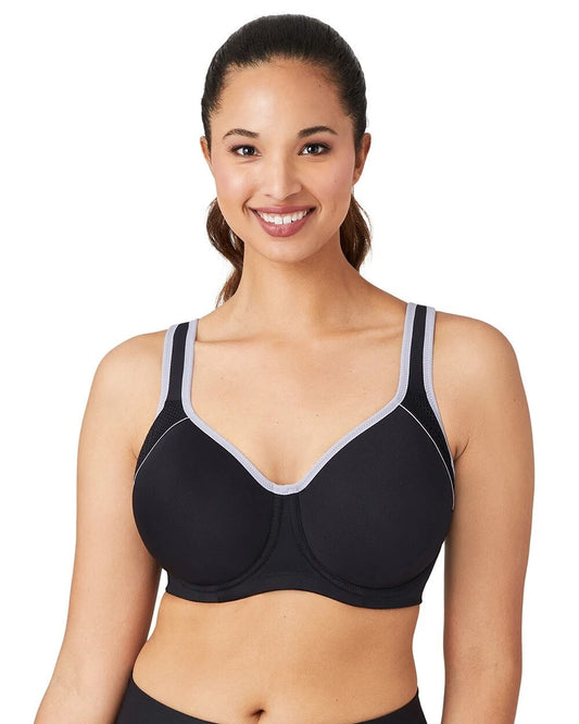 BLACK/LILAC GRAY Contour High Impact Sports Bra