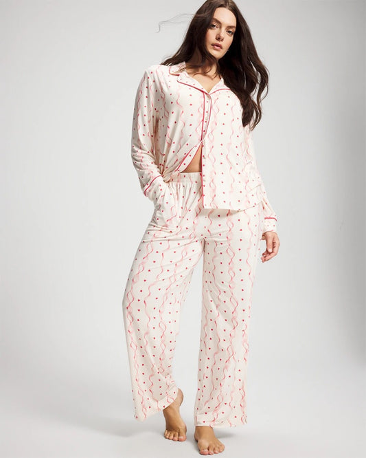 COQUETTE VALENTINE CHAMP Printed Pajama Pants