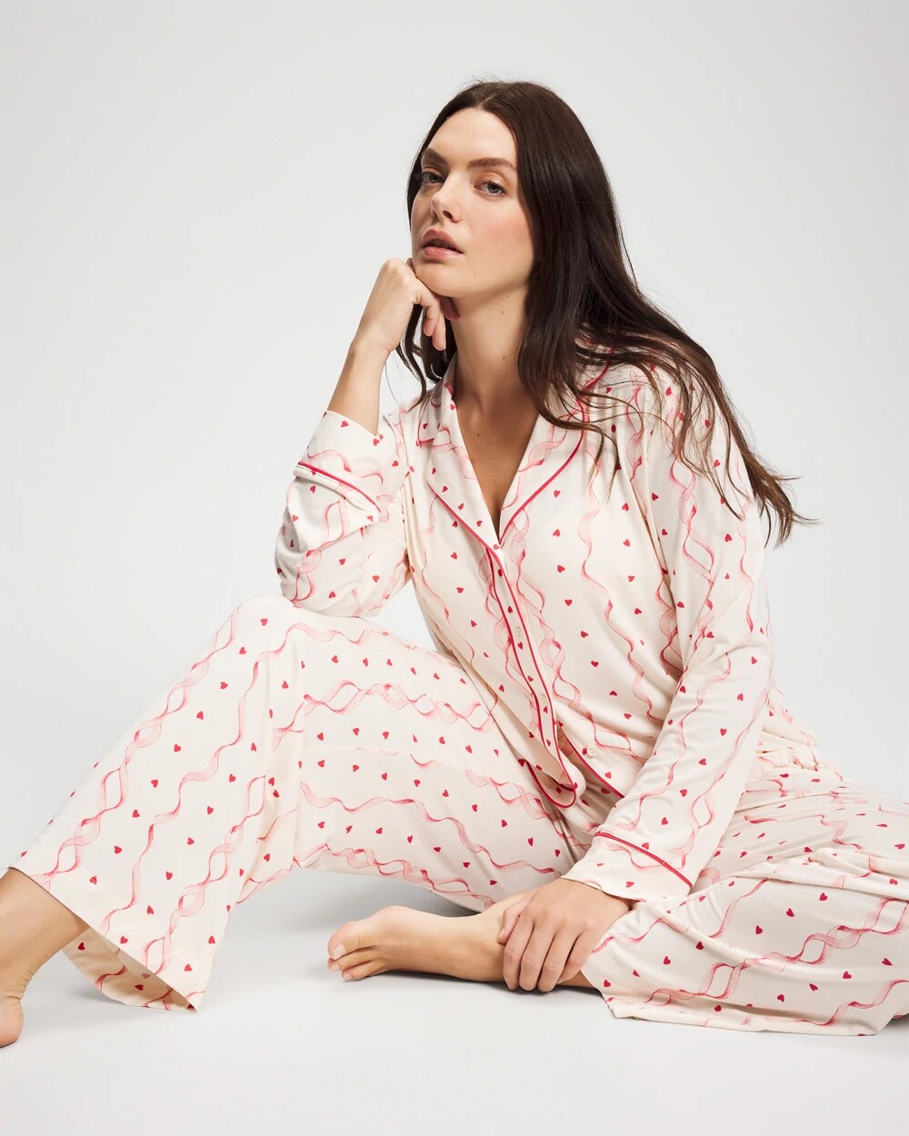 COQUETTE VALENTINE CHAMP Printed Pajama Pants