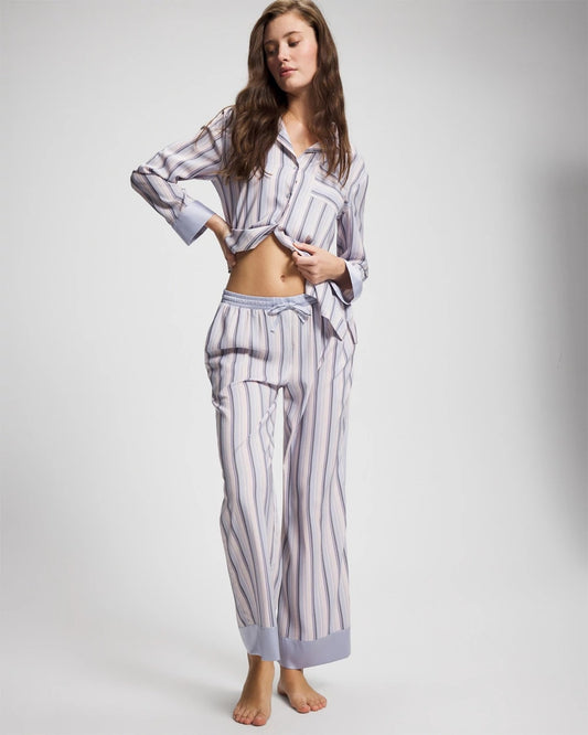 RELAX STRIPE BLUE OPAL Pajama Pants