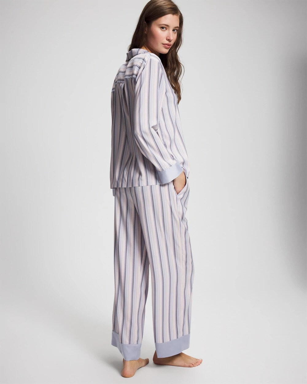 RELAX STRIPE BLUE OPAL Pajama Pants