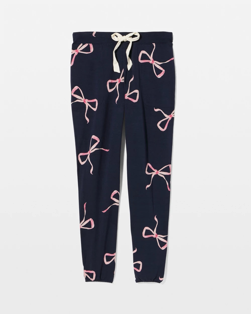 BELOVED BOWS GRAND NAVY Banded Ankle Pajama Pant