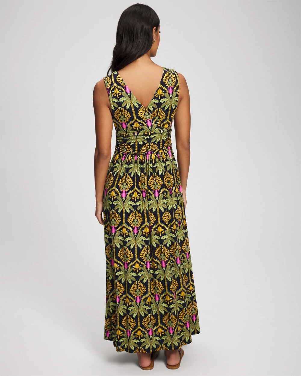 PALMY PATTERNS NAVY Goddess Maxi Bra Dress