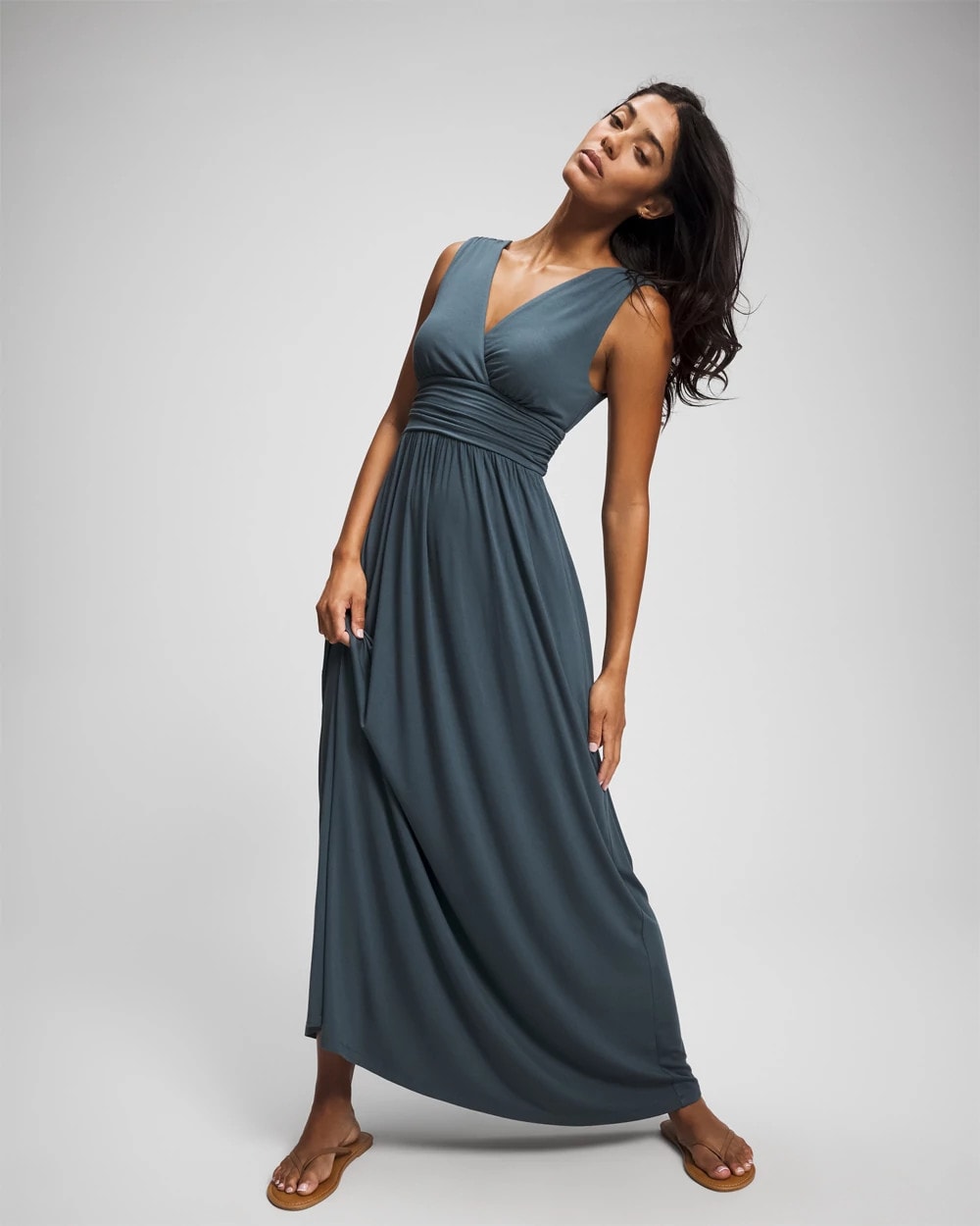 PETROL Goddess Maxi Bra Dress