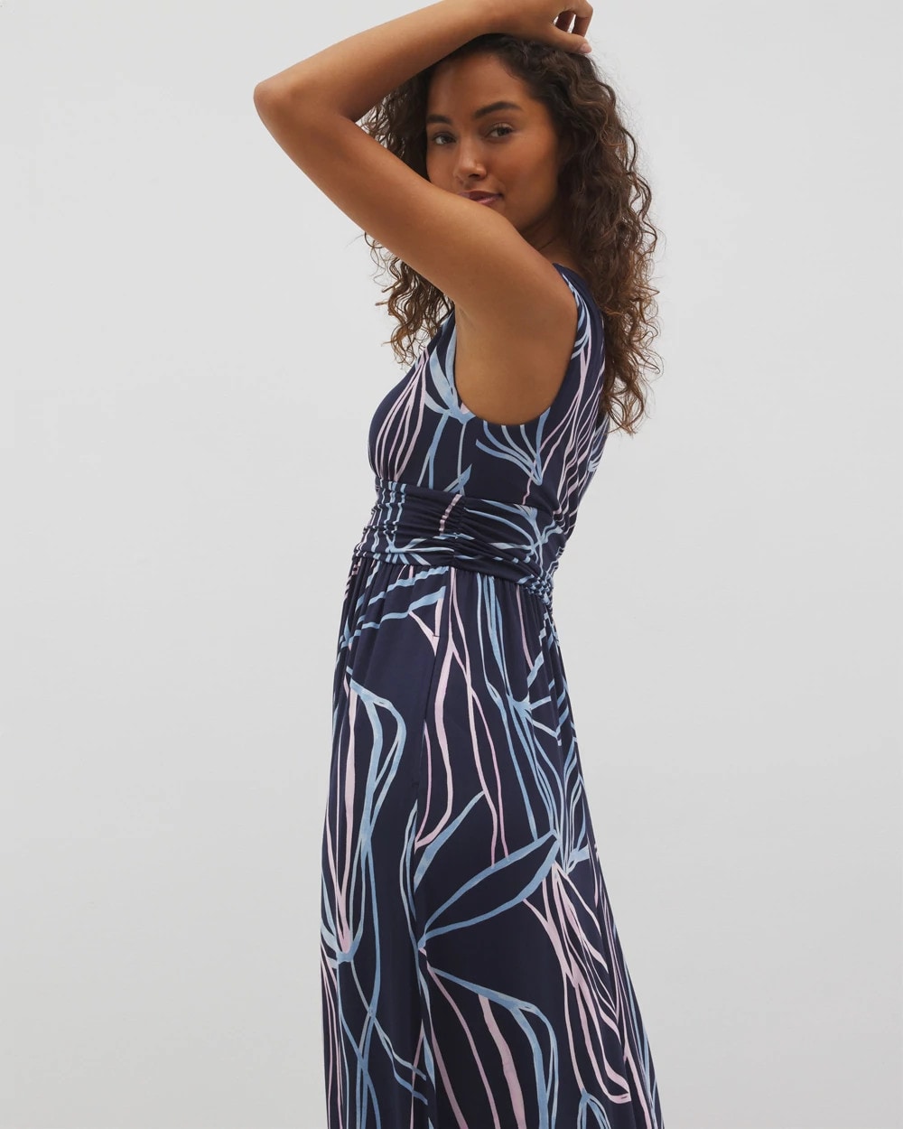 SO RELEAFED GRAND NAVY Goddess Maxi Bra Dress