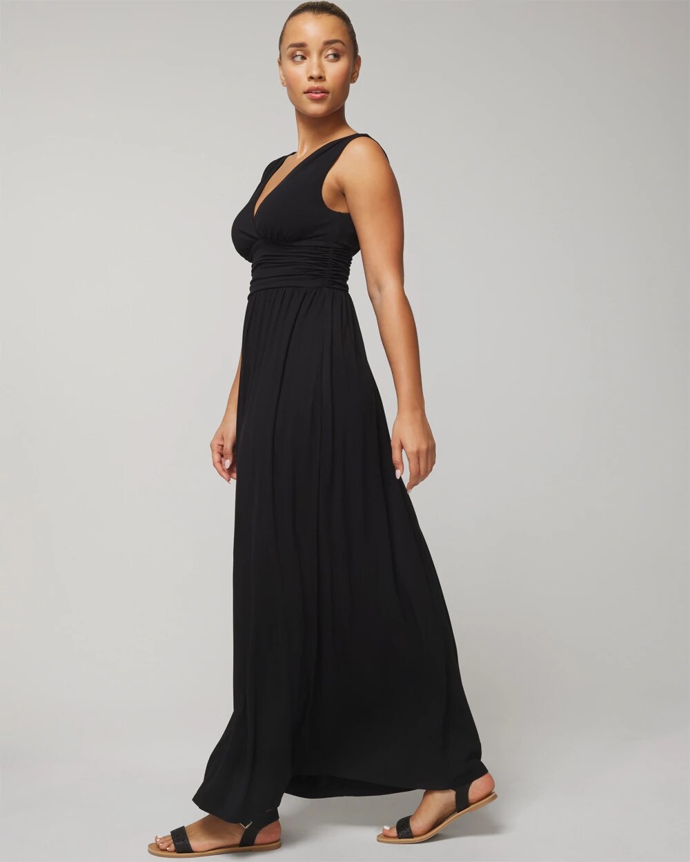 BLACK Goddess Maxi Bra Dress