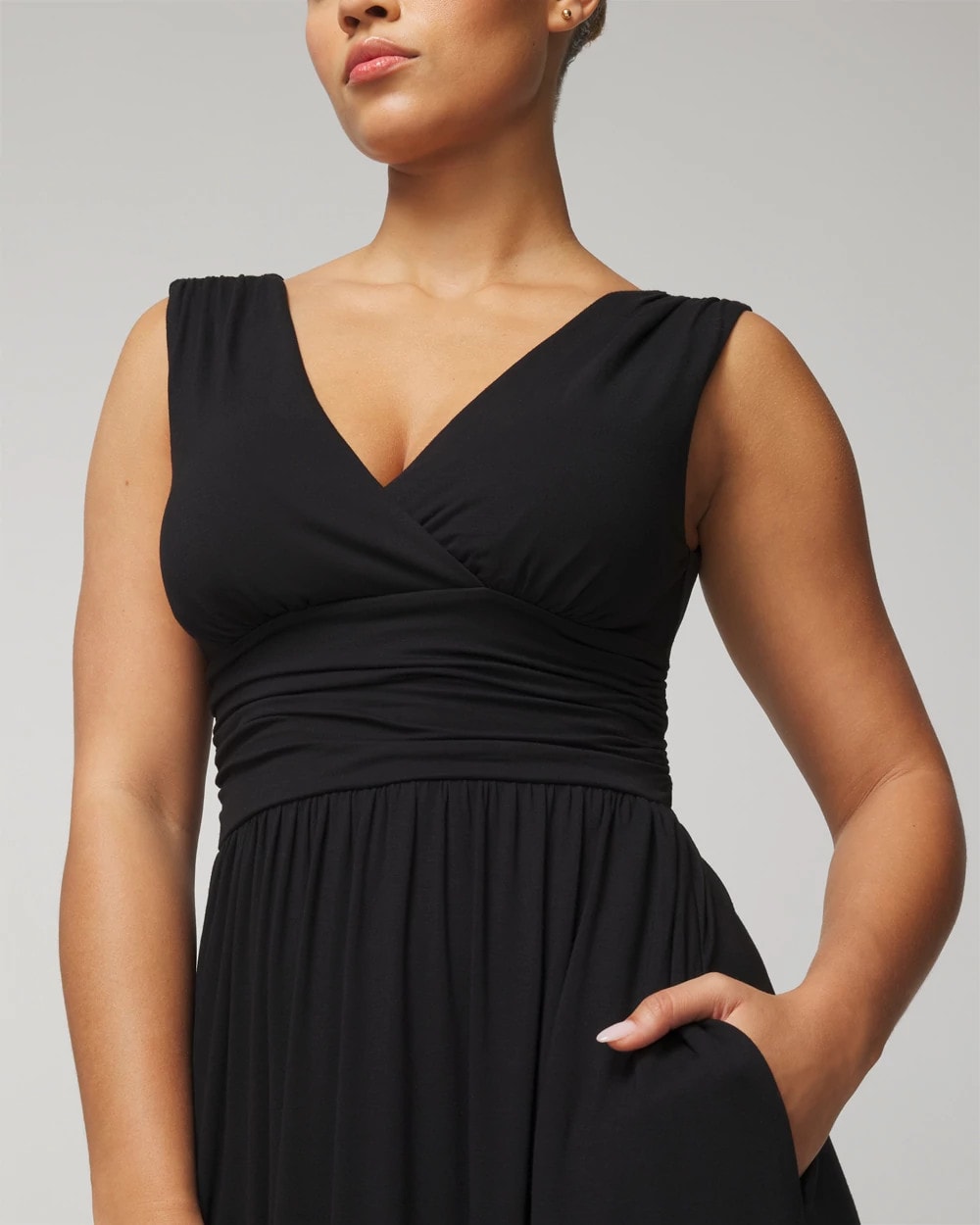 BLACK Goddess Maxi Bra Dress