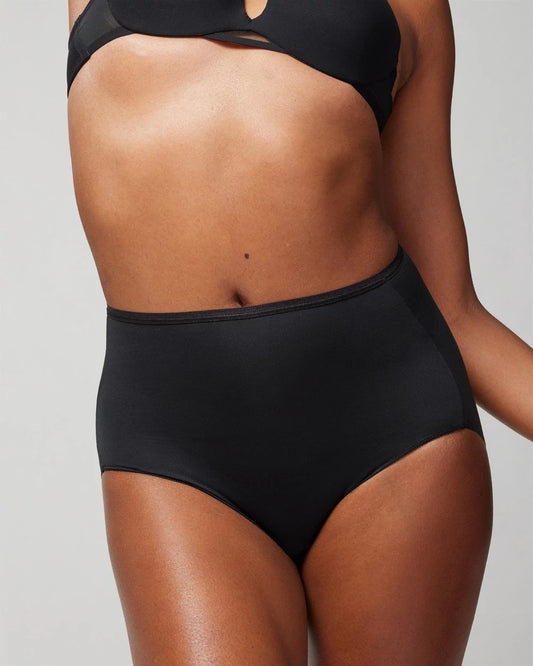 BLACK High-Waist Brief Panty
