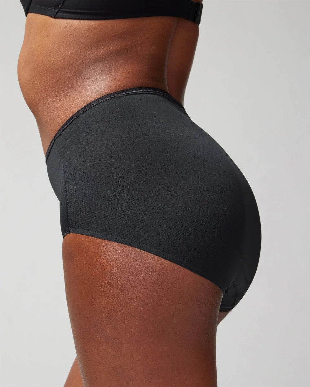 BLACK High-Waist Brief Panty
