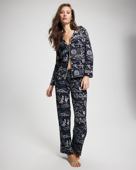 COSMIC BALLET NAVY Printed Pajama Pant