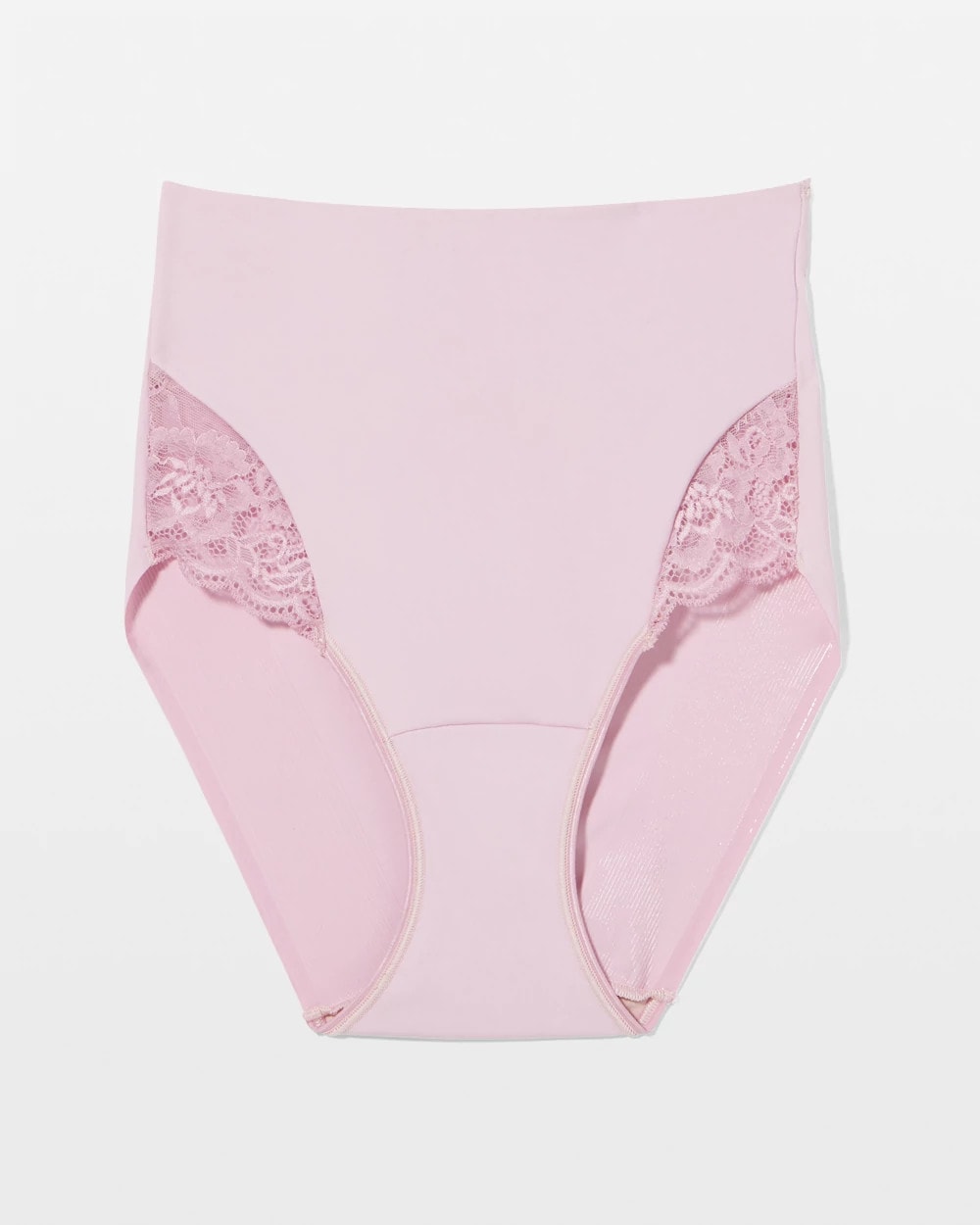 AMETHYST BLUSH Tummy High-Waist Brief Panty with Lace